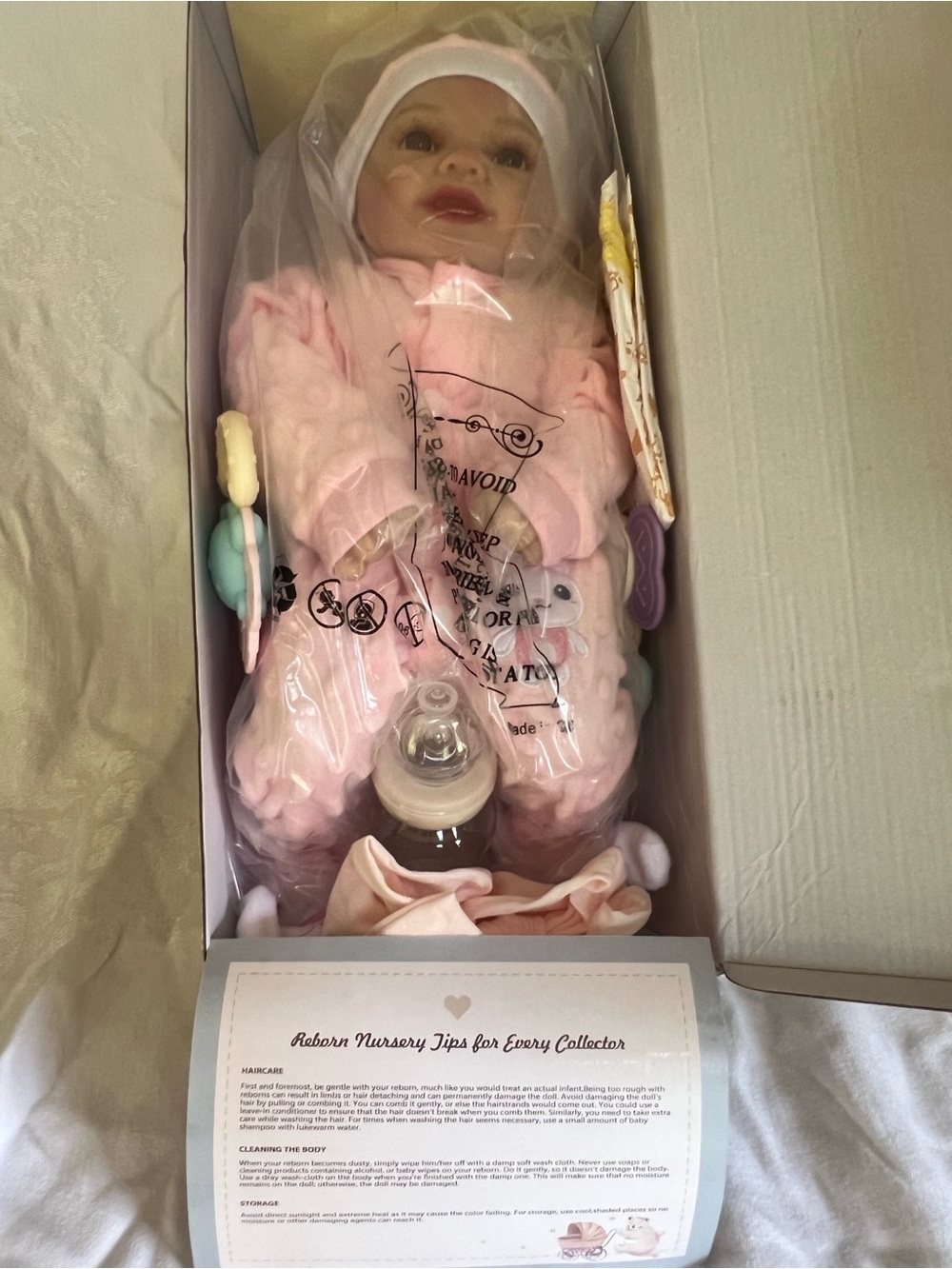 Reborn Baby Girl Doll with Accessories